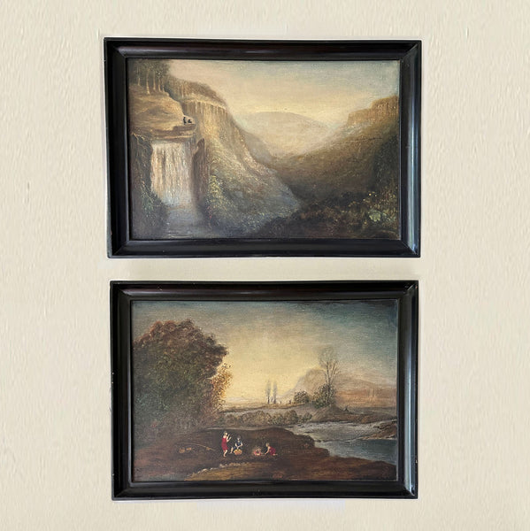 Pair of Landscape Paintings- Australian Impressionism