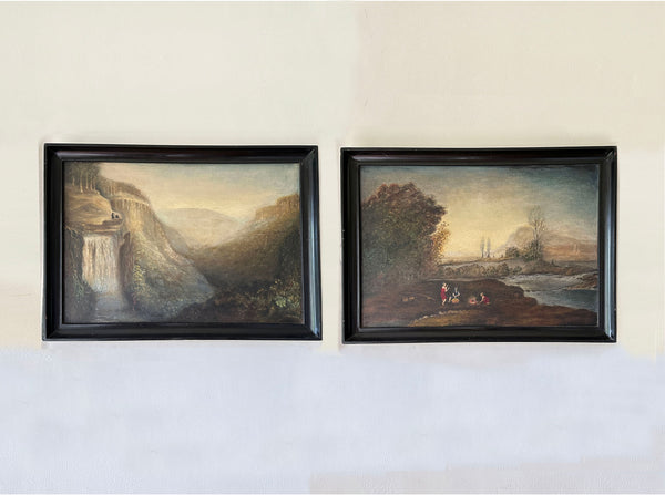 Pair of Landscape Paintings- Australian Impressionism