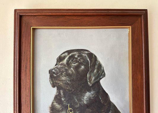 Black Labrador Portrait Painting