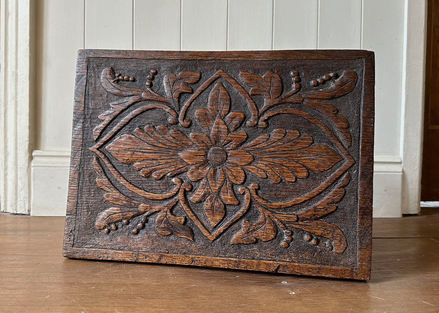 Carved Oak Foot Stool