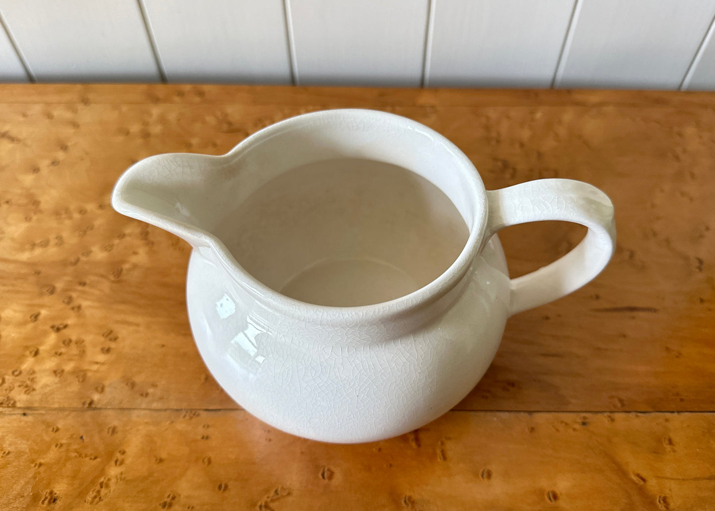 White Ironstone Jug