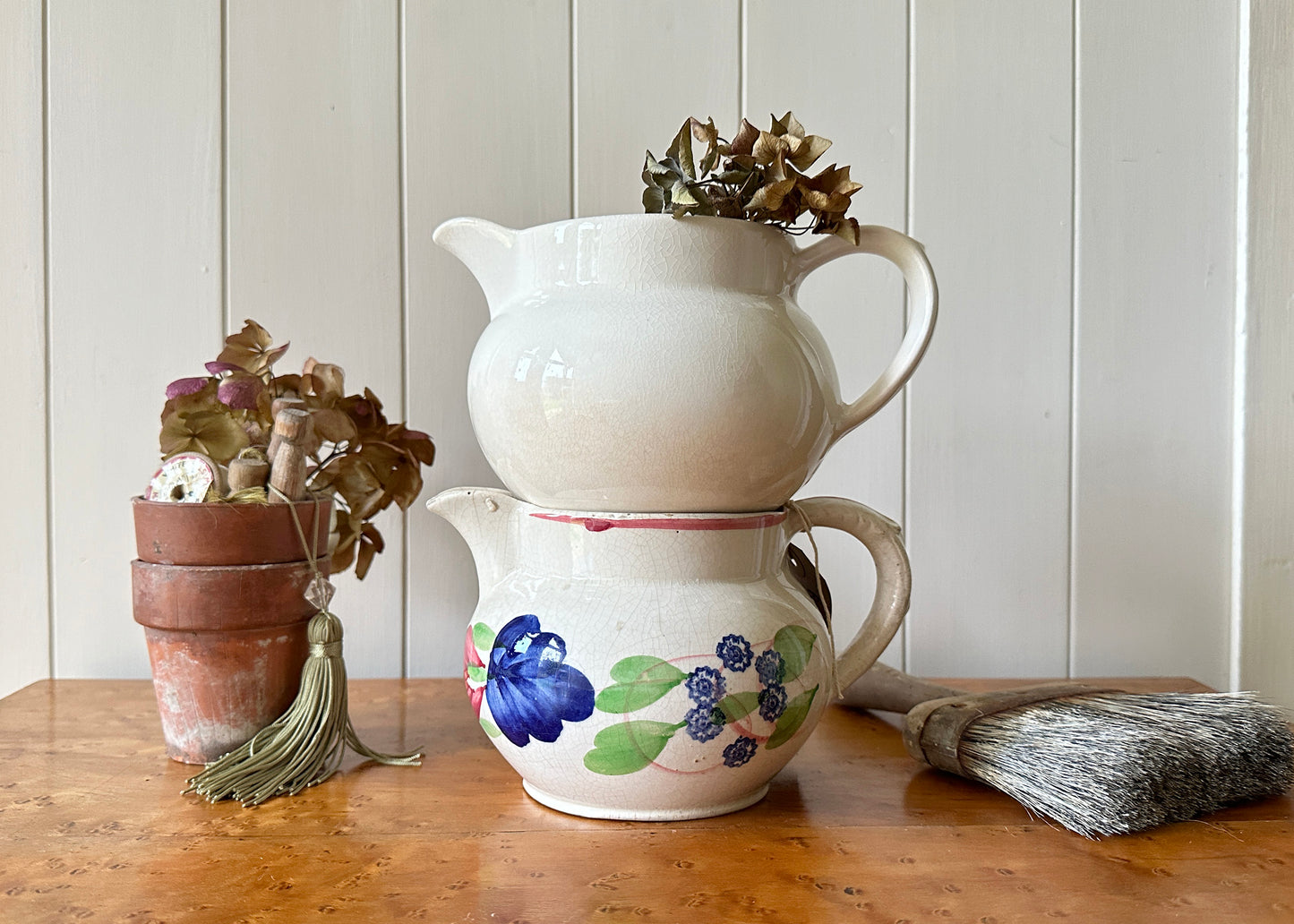 White Ironstone Jug