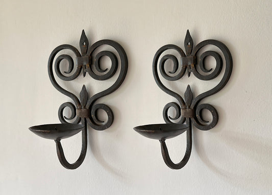 Pair of Wall Candle Sconces