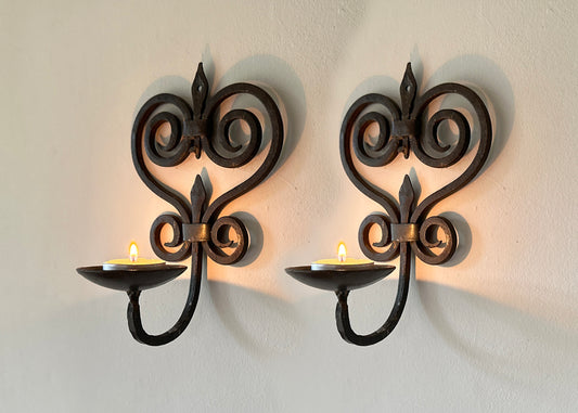 Pair of Wall Candle Sconces