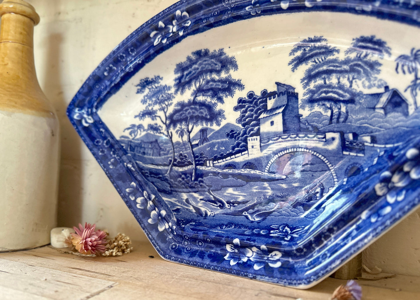 Copeland Pottery Platter, Spode Tower