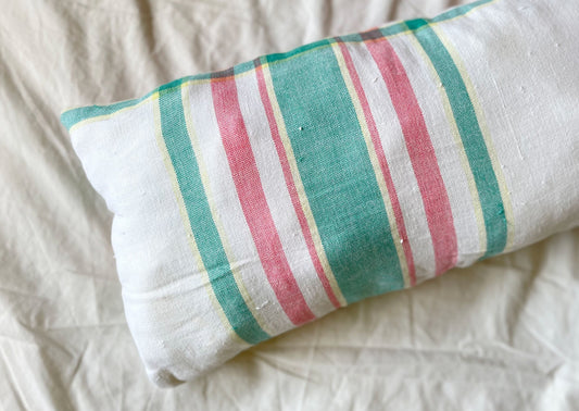 Striped Grain Sack Cushion