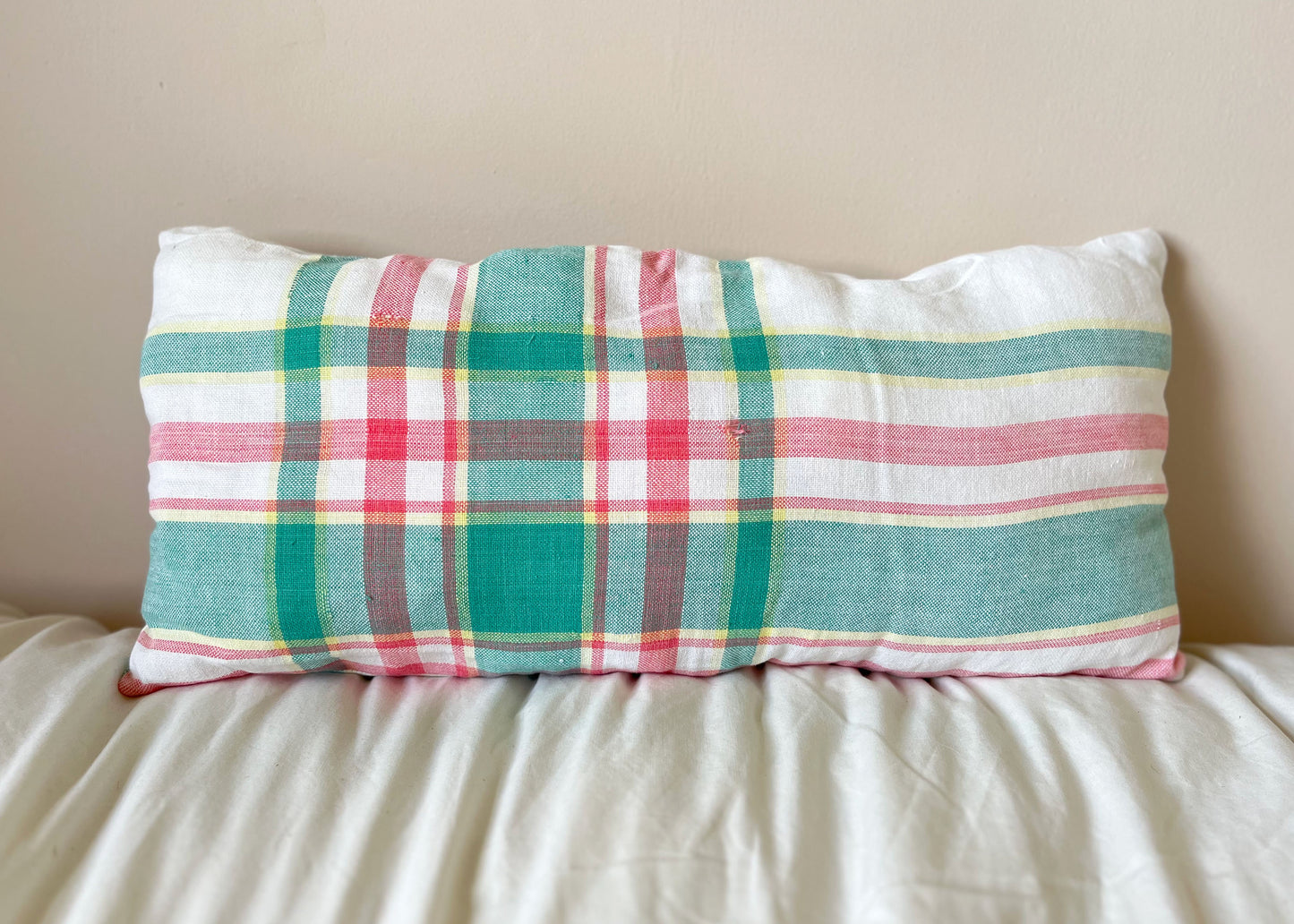 Striped Grain Sack Cushion