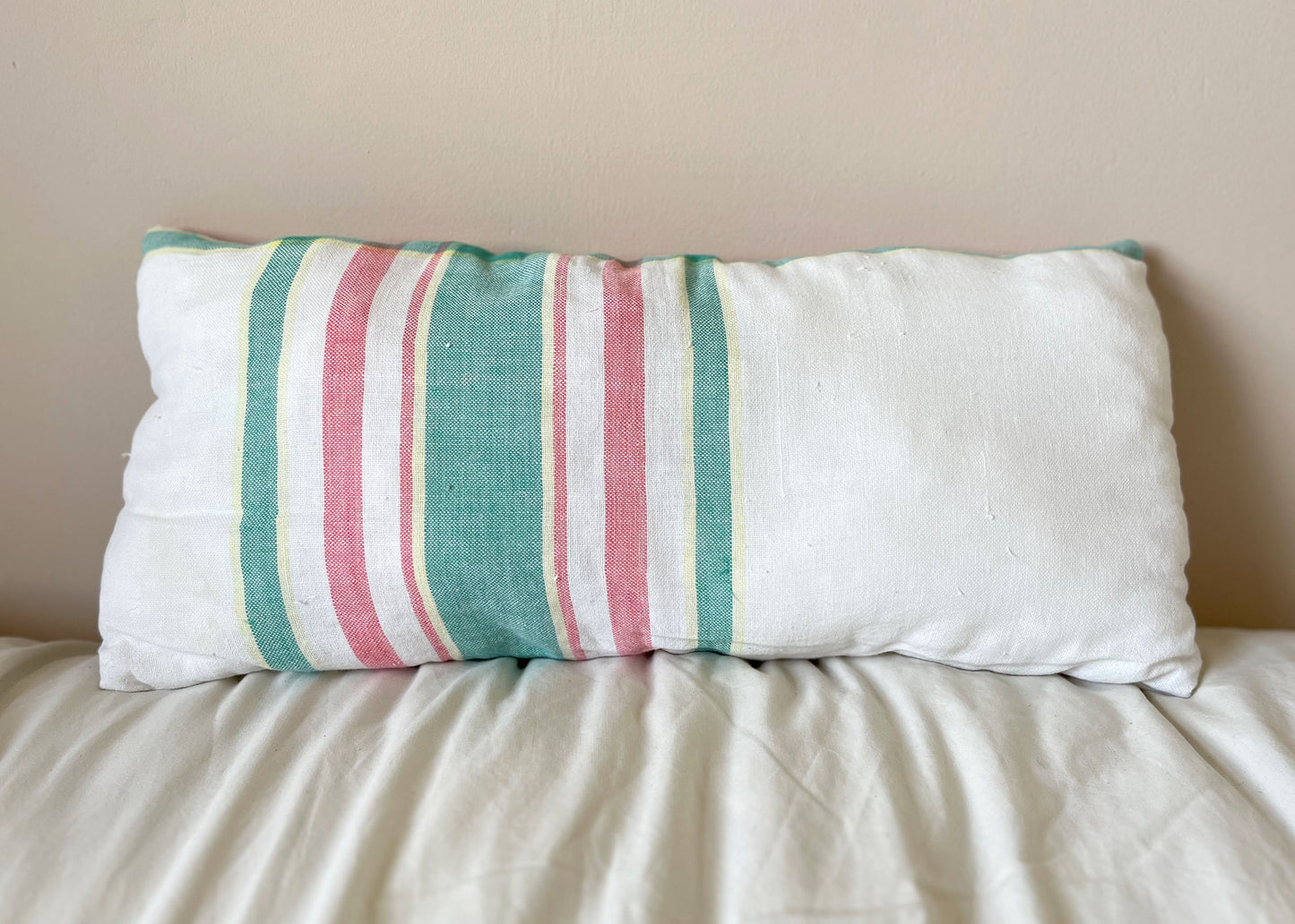 Striped Grain Sack Cushion