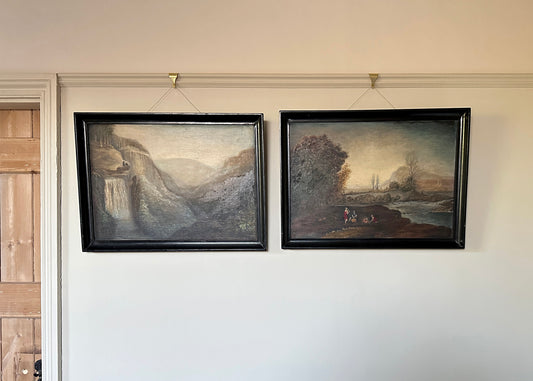 Pair of Framed Landscape Paintings