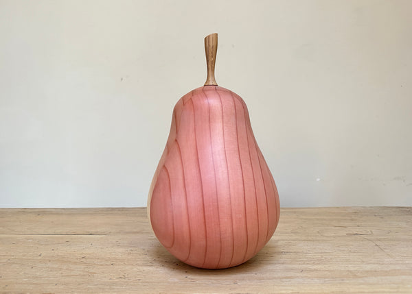 Hand Turned Pear Sculpture