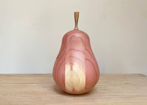 Hand Turned Pear Sculpture