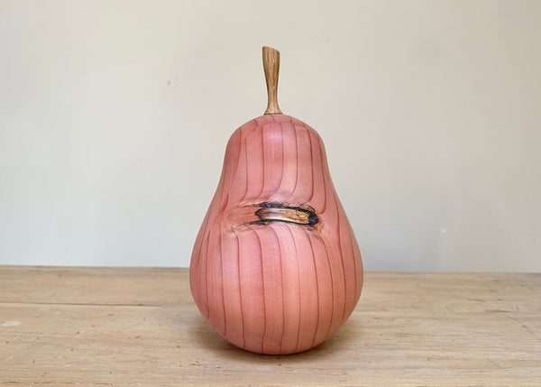 Hand Turned Pear Sculpture