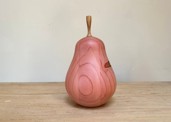 Hand Turned Pear Sculpture