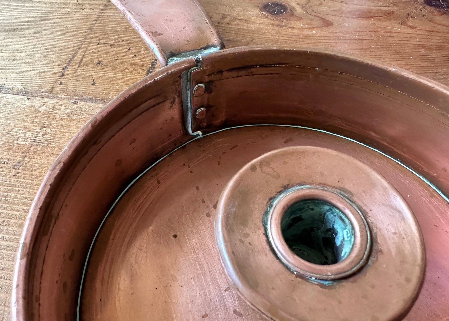 Copper Pan Candlestick