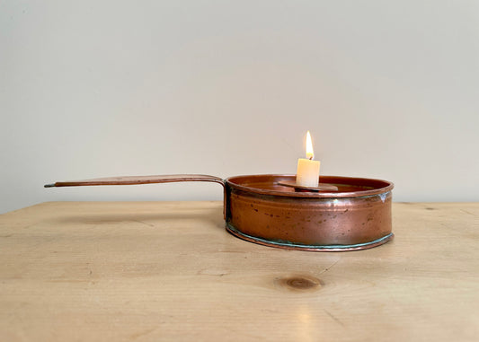 Copper Pan Candlestick