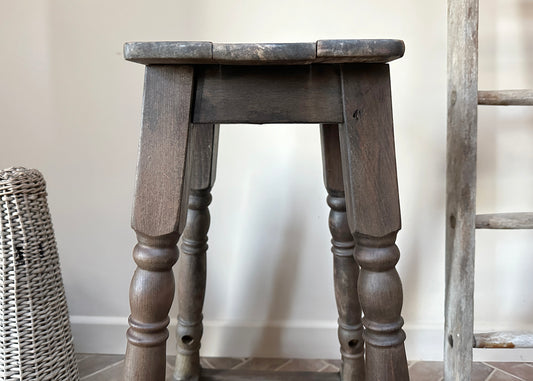 Rustic Oak Bar Stool