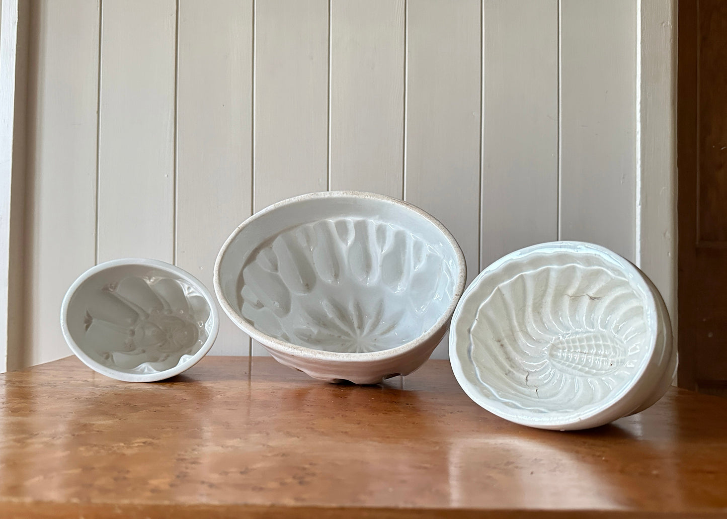 Trio of Victorian Jelly Moulds