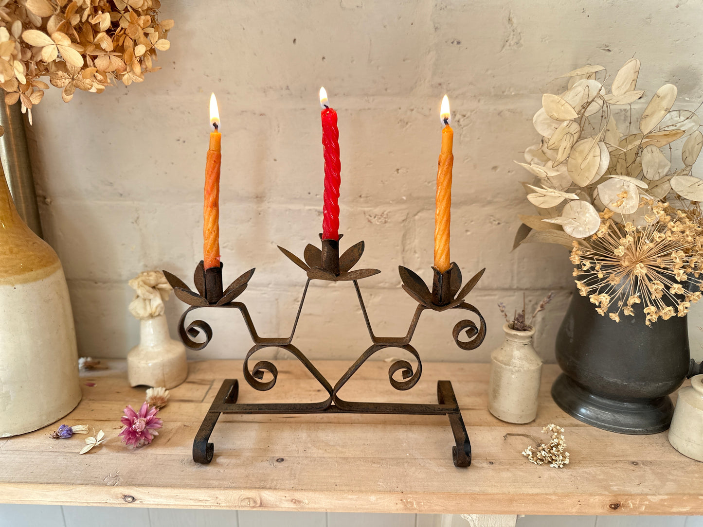 Scroll Candle Stick Holder