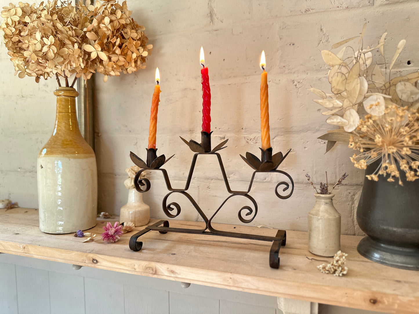 Scroll Candle Stick Holder