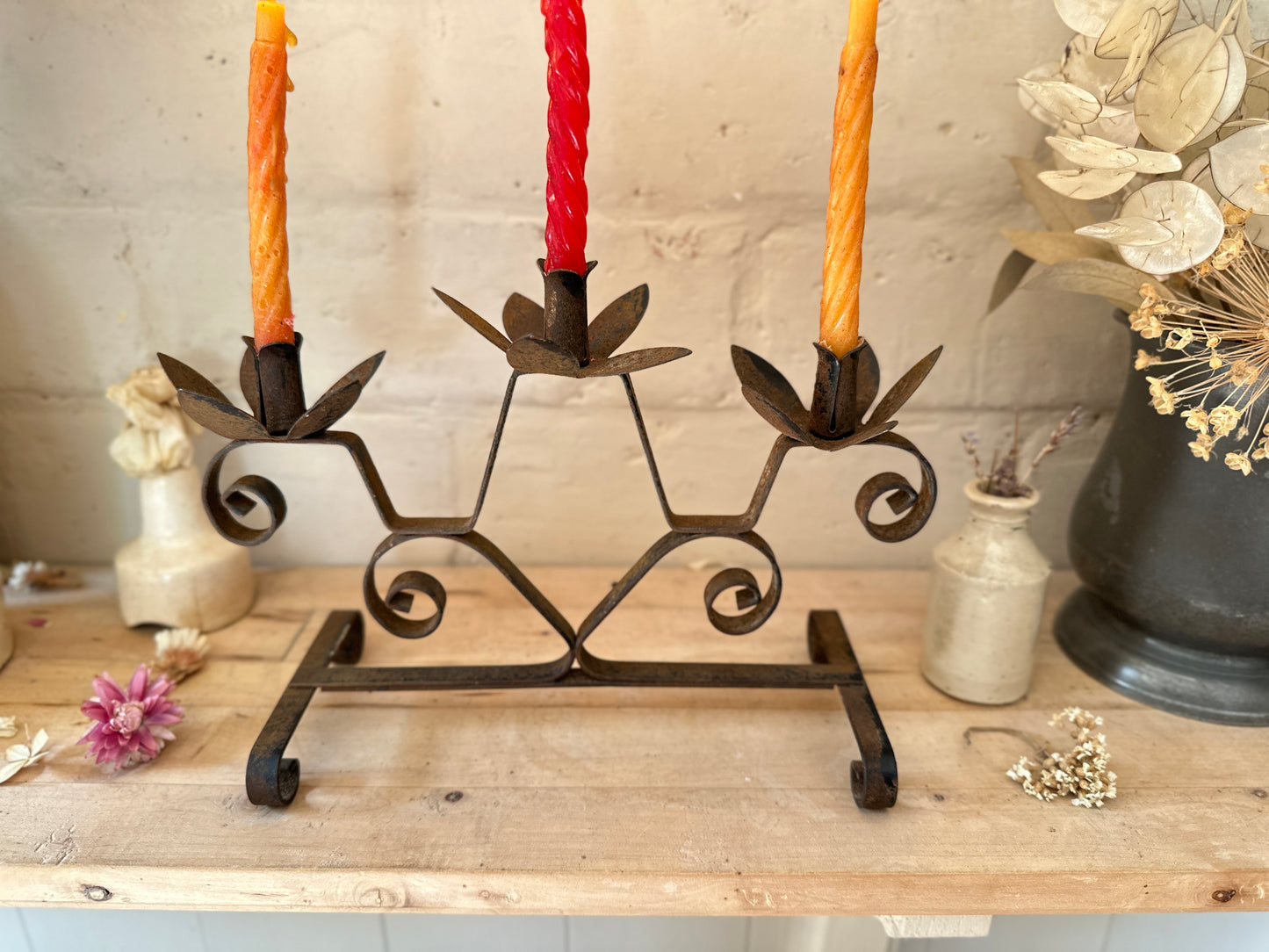 Scroll Candle Stick Holder