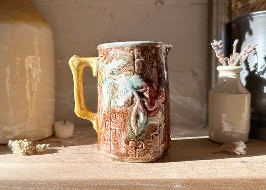 Majolica Barbotine Creamer