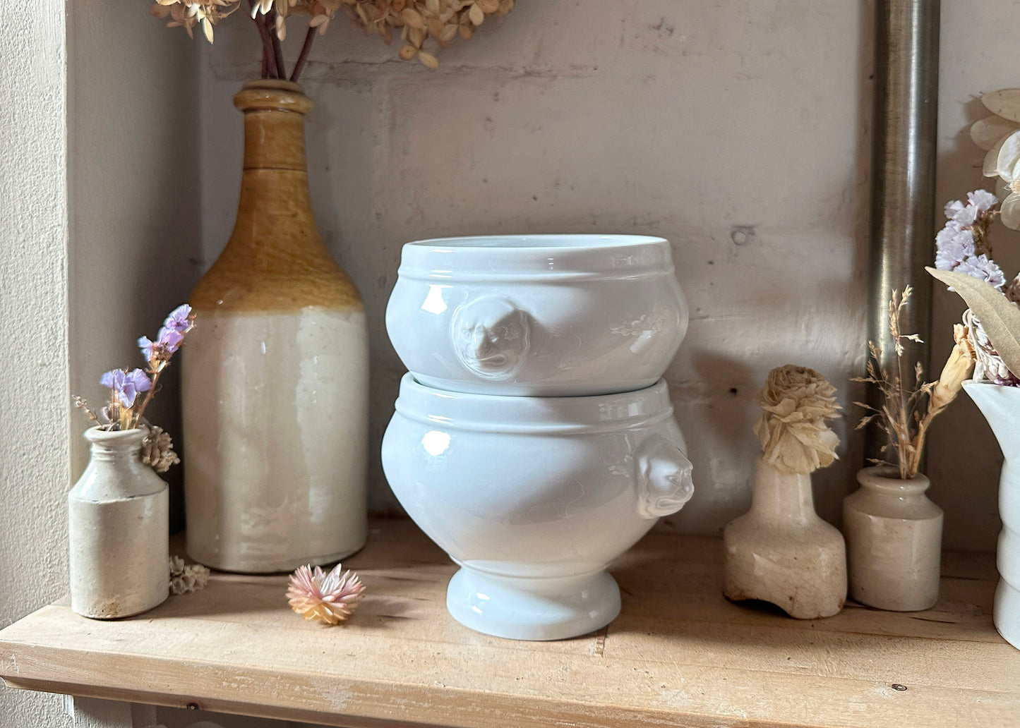 Pair of Pillivuyt Porcelain Soup Bowls