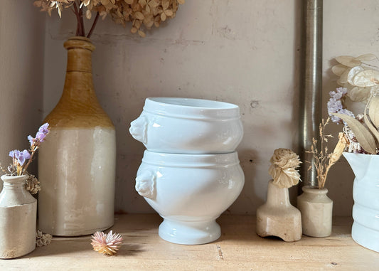 Pair of Pillivuyt Porcelain Soup Bowls