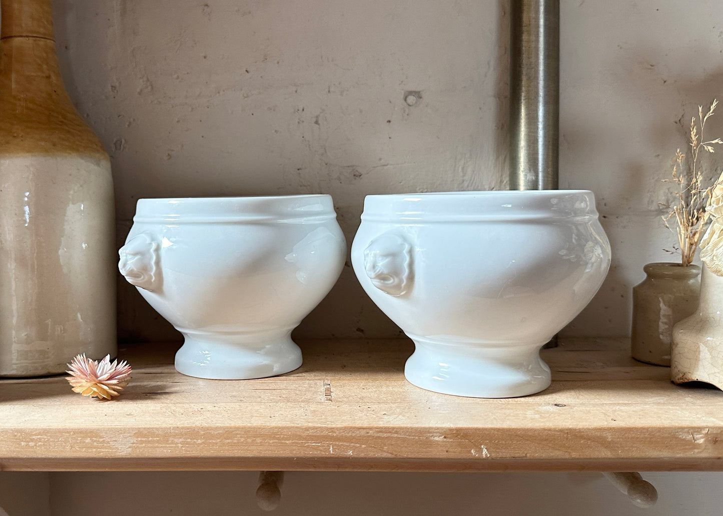 Pair of Pillivuyt Porcelain Soup Bowls