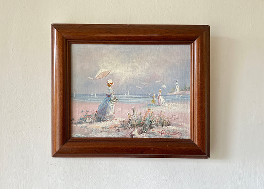 'Marie Charlot' Framed Beach Painting