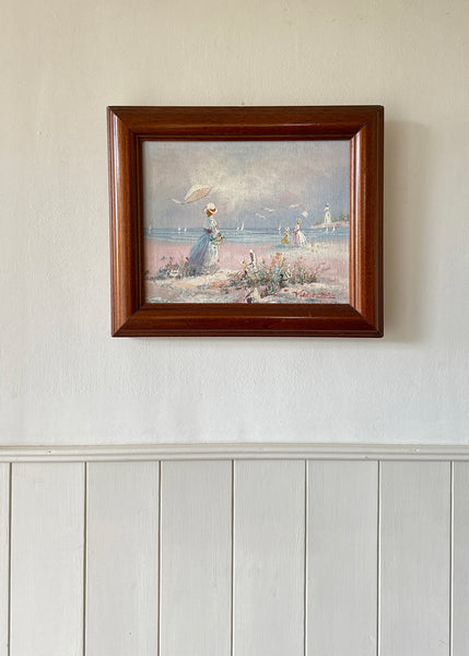 'Marie Charlot' Framed Beach Painting