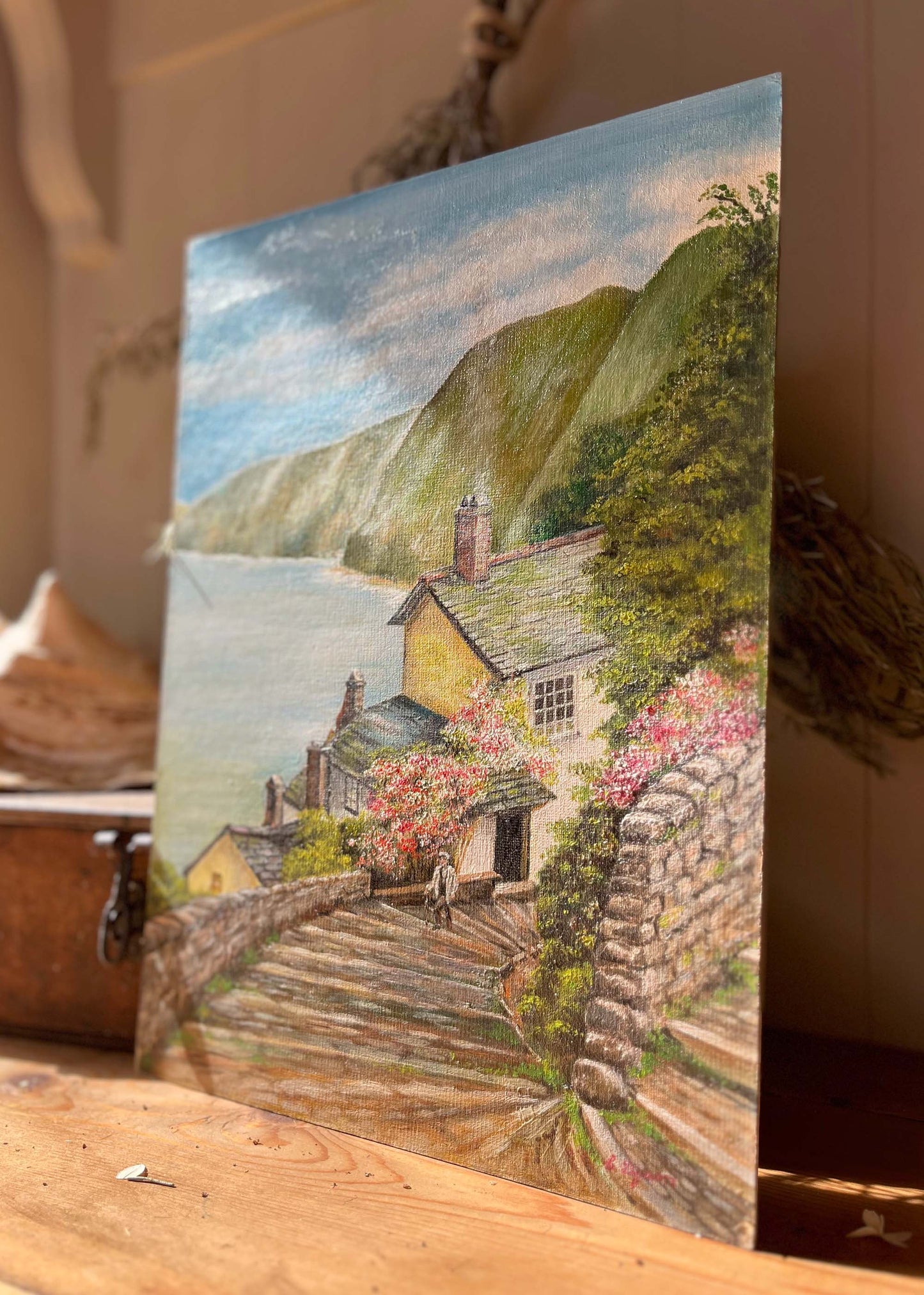 Signed Oil Painting - Clovelly