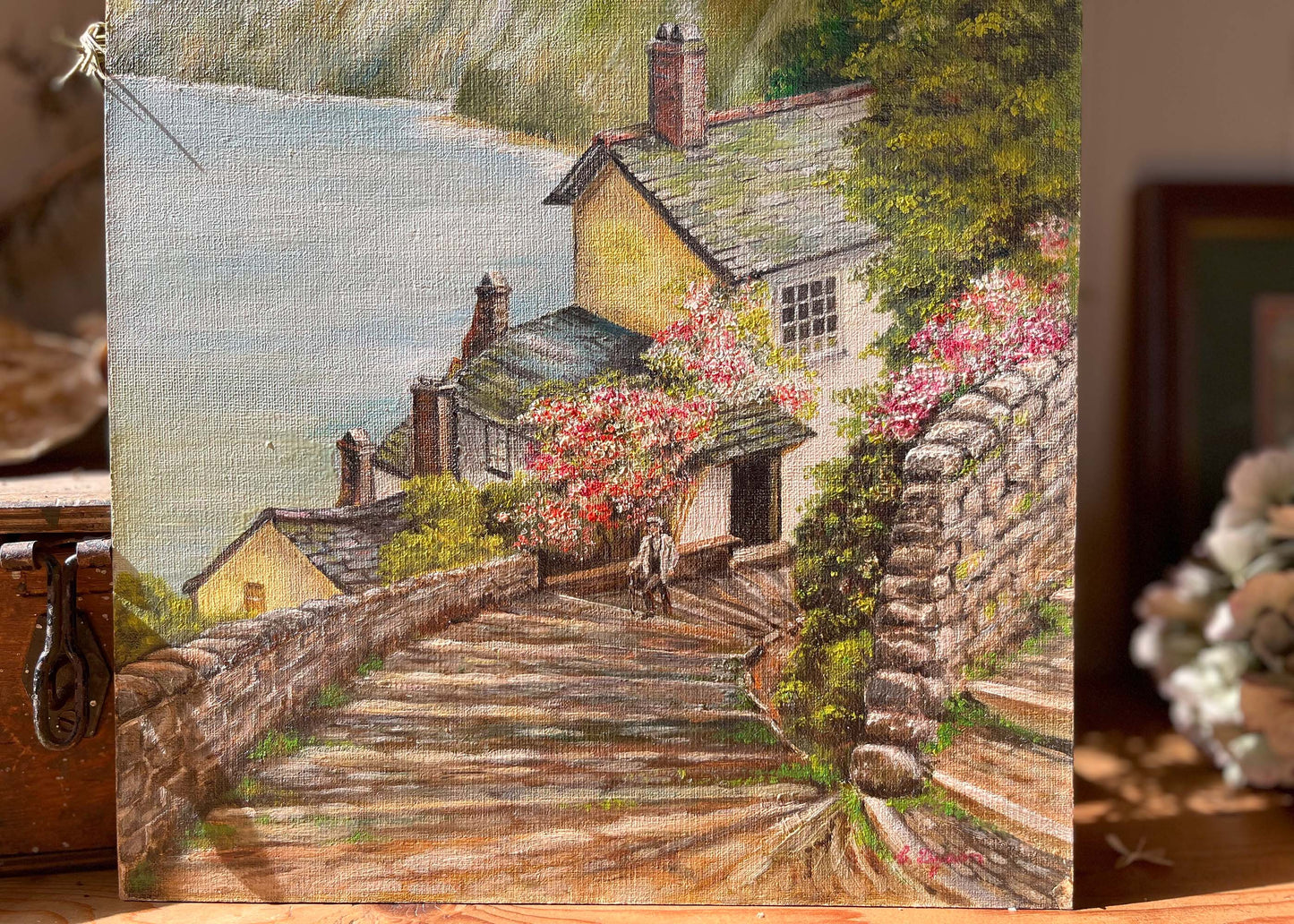 Signed Oil Painting - Clovelly