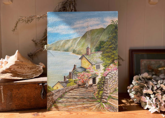 Signed Oil Painting - Clovelly