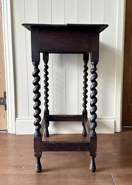 Oak Table, Barley Twist Legs