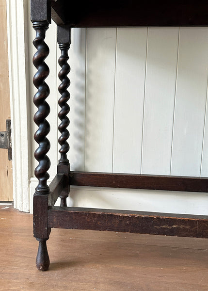 Oak Table, Barley Twist Legs