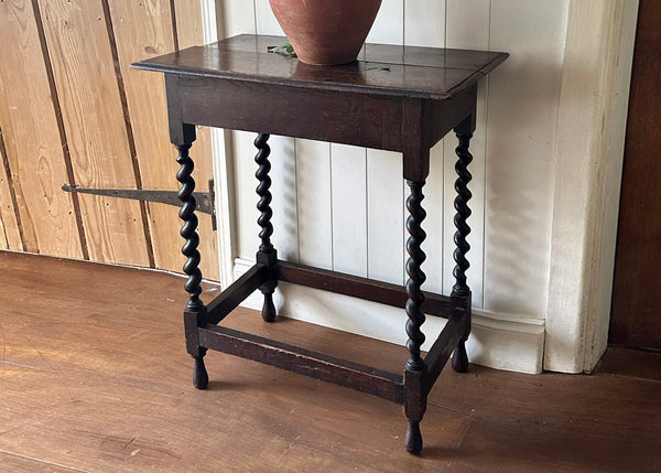 Oak Table, Barley Twist Legs