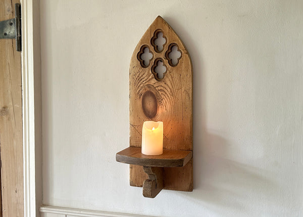 Pine Candle Shelf