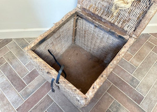 Rustic Wicker Trunk