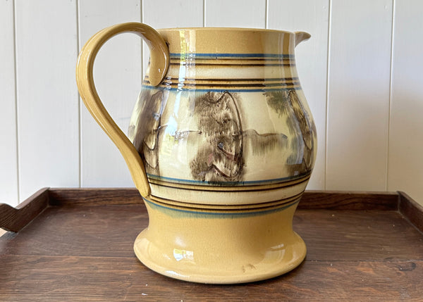Giant Mochaware Jug, 1850s
