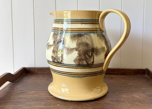 Giant Mochaware Jug, 1850s