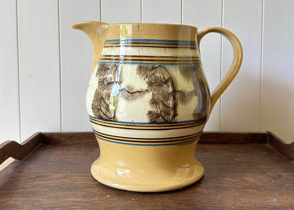 Giant Mochaware Jug, 1850s