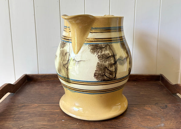 Giant Mochaware Jug, 1850s