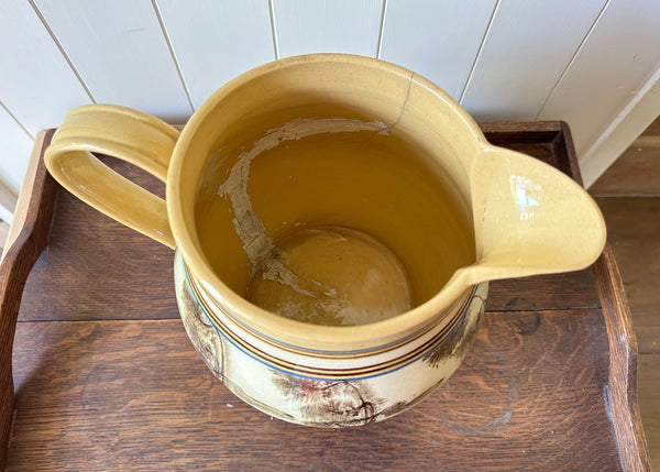 Giant Mochaware Jug, 1850s