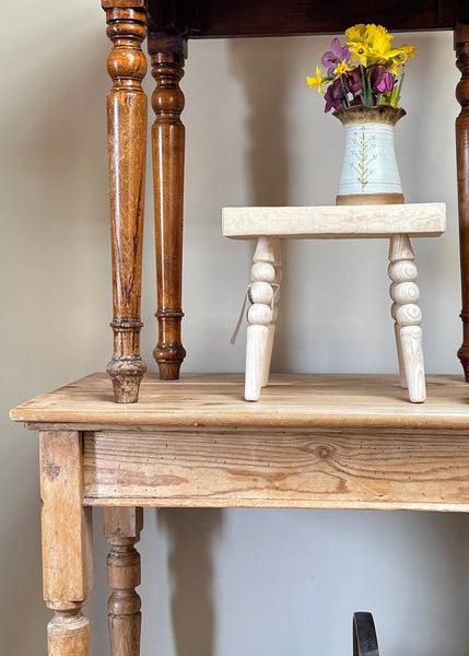 Bobbin Leg Foot Stool - Made by Alan