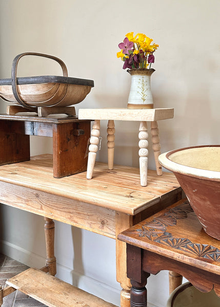 Bobbin Leg Foot Stool - Made by Alan