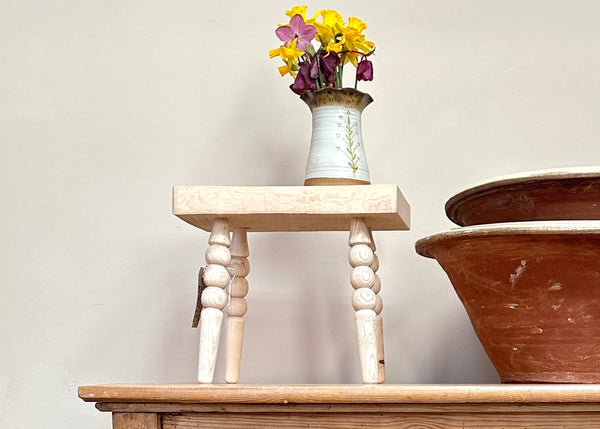 Bobbin Leg Foot Stool - Made by Alan