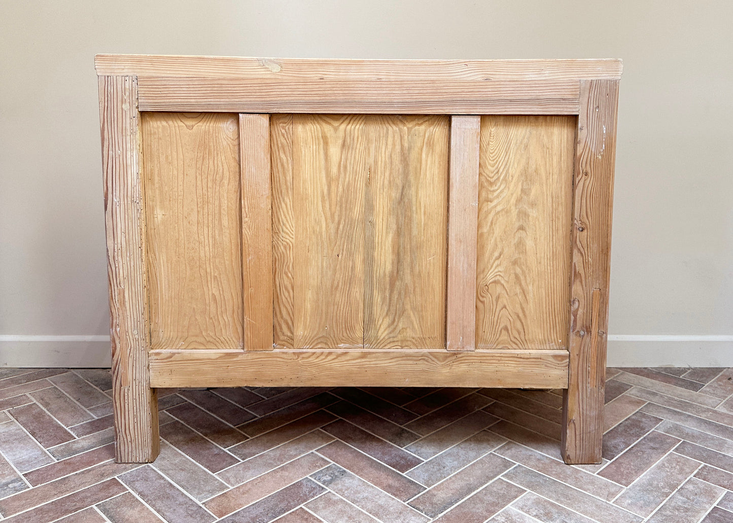 Pitch Pine Box Bench