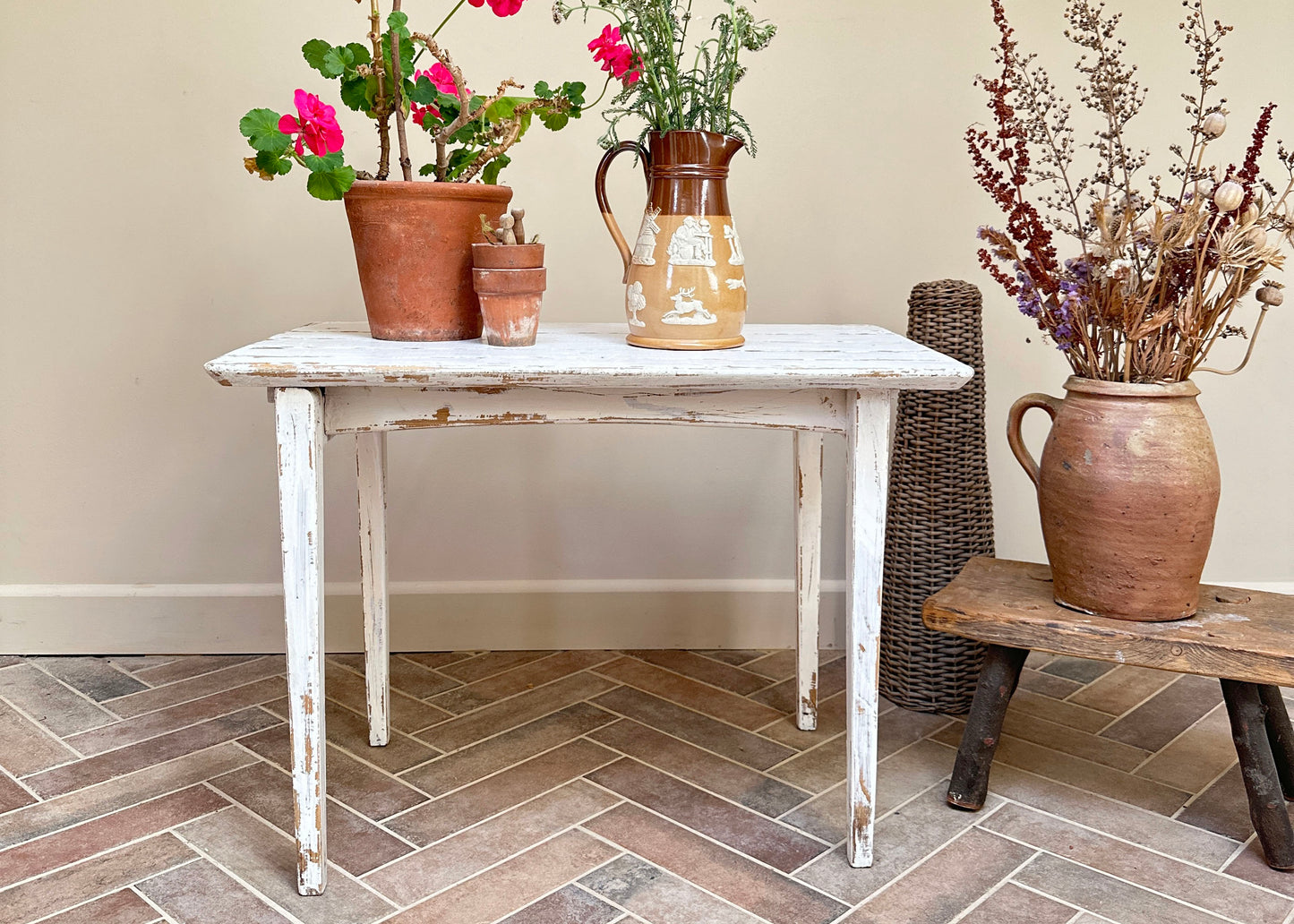 Time Worn Folding Side Table