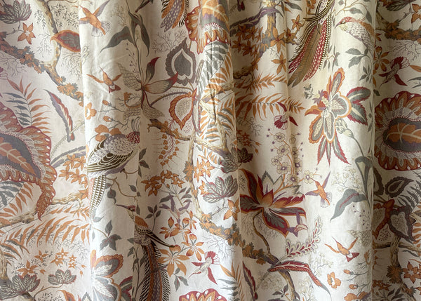 Pair of Sanderson Curtains- Botanical Birds