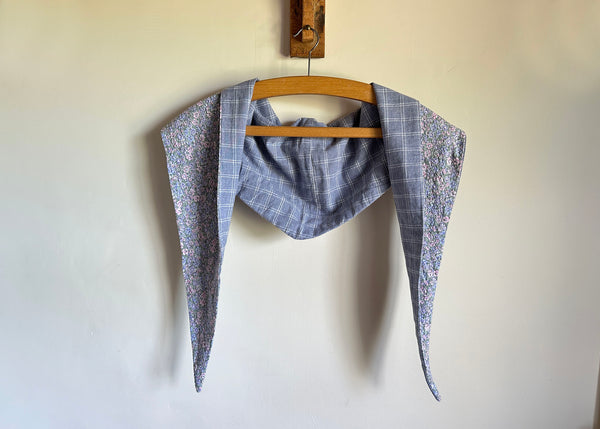 Vintage Floral Fabric Scarf